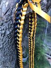 Black   Gold Ribbon Double Ribbon Graduation Lei  custom Orders Available 