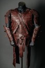 Leather Armor Set Medieval Larp Cosplay   Halloween Costume Wearable Armor