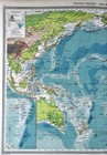 1907 Phillips Map Pacific Ocean Australia Oceania New Zealand America Hawaii