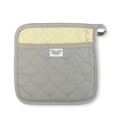 Williams Sonoma Solid Potholder Khaki Beige Cotton Kitchen Pot Holder Set Of 2