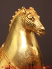10 4  China Ancient Bronze Gilt Fengshui Successful Horse Statue Ornaments