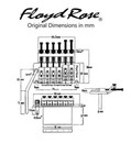 Genuine Floyd Rose Special Series Tremolo  Black Frts2000