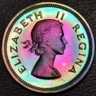   super Rare   1955 South Africa Proof 1 4 Penny  1 Of Only 2 850 Minted   57-55