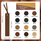 Leather Bookmark For Reading Hand Stitched Retro Book Lover Gift 6 12 Pk