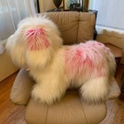 1988 Wonder Toys English Sheepdog Plush Dog Realistic Lifesize Huge Vintage 36 