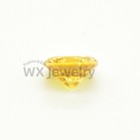 500pcs 0 7   20mm Round Golden Yellow Loose Cubic Zirconia Aaaaa Cz Stone Quality
