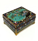 Antique Japanese Cloisonne Box And Cover