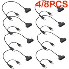 4 8x Sata Hard Drive Cable Adapter For Sata Ssd hdd Usb 2 0 To 2 5in Hdd 7 15pin