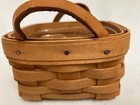 Longaberger Sweet Basil Basket  10146 With Liner   1993  Vintage