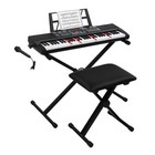 Glarry 61 Keys Full Size Electric Keyboard Piano Set For Beginners 200 Tones