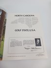 Vintage 1975 North Carolina Golf State Usa Tourism Brochure Booklet