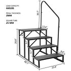 4 Step Rv Steps With Handrail Anti-slip Rv Stair Steps For Rv Camper Mobile Home