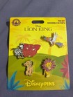 Disney Parks Lion King 4 Pin Trading Booster Set 2024 Simba Nala Zazu Zebra New 
