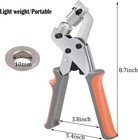 King Pieces Lacuisine Grommet Tool Kit Handheld 3 8inch 10mm   Multicolor 