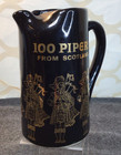 100 Pipers From Scotland Blended Scotch Whisky Black Pitcher Seagram