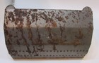 Vintage Heavy Steel Beer Brewery Barley Conveyor Scoop Grain Belt Salina Kansas