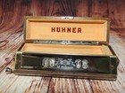 Vintage M  Hohner Chromonika Iii Pre-war German  c  Harmonica With Case