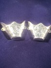 New Western Cowboy Boot Toe Tip Rand Cap Silver Engraved - Small - Pair   Set