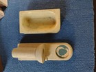 Vintage Dollhouse Furniture Lot Plastic   Wood Miniature Set Mixed Kitchen  Bath