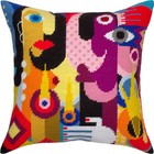 Needlepoint Cushion Kit 40 Cm With Traditional Tent Stitch  Printed Canvas Craft
