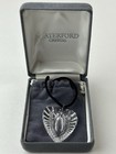 Vintage Waterford Crystal Heart Pendant Necklace In Original Box Drawstring Bag
