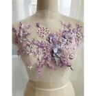 3d Flower Lace Beaded Fabric Appliques Embroidery Sewing Applique Clothing Decor