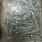 Lot Of 100  12-14 X 2  Unslotted Drive Hex Washer  3 Self Tap Drill Screws