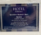 New Queen Hotel Collection 500 Thread Count 100  60 cotton 40  Poly 4pc Set