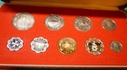 1976 Malta - Official Proof Set  9  - Mills   Cents - Loose Coins In Box W  Coa