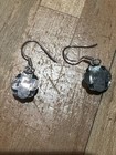 Very Nice Vintage  925 Sterling Silver Rose Earrings