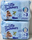 2 Packs Huggies Little Swimmers Size 3 Swim Diapers 24 Ct Nemo 16   26 Lbs Nip