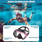 2 Set Snorkeling Gear For Adults  Dry-top Snorkel Set Scuba Diving Mask