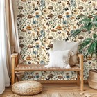 Mushroom Wallpaper Peel And Stick Vintage Floral Contact Paper 16 9 118