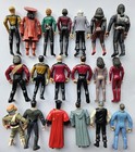 Lot 19 Playmates Toys Star Trek Tng 4 5  Figures W Accessories Season 1-2 Crew 