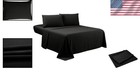 4-piece Queen Sheet Set - Luxurious Hotel Quality In Black  Extra Deep Pockets