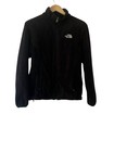 The North Face Jacket Womens M Black Fuzzy Fleece Sweater Logo Osito Coat Adult