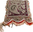 Antique 19thc Iroquois Beaded Whimsey Pillow Pin Cushion Native American 8   6 