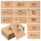 Thank You Cards - Kraft - 12 Designs - 3 5    X 2     120 Qty 