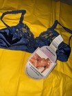 Vtg Maidenform Sweet Nothings Blue Lace Bra 32 Nwot Nos Retro Lingerie 6818