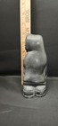 Vintage Original Soapstone Inuit Eskimo Hunter Native Carving Sculpture Figure