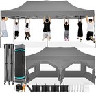 10x20 Pop Up Canopy Tent Commercial Heavy Duty Waterproof Gazebo Thickened Frame