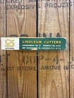 Vintage Speedball Wooden Handled Linoleum Cutters Green   Yellow Product  4131