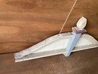 Antique Shabby Wood Door Top Torch Pediment Header 30x67 Vtg Chic Old 1171-26b