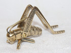 Vintage Style Brass Grasshopper Cricket Paperweight Figurine 3 5   Paperweight