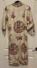 Vintage Authentic Silk Embroidered Kimono 1940s-1950s Asian Clothing