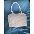 Michael Kors Tote Women Medium Vanilla Nwt Signature Mk Logo Jet Set Travel Bag