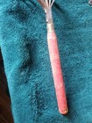 Vintage 5 Tine Hand Cultivator  Rake Claw Garden Tool Red Wood Handle 