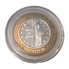  10 Las Vegas Casino Silver Gaming Token      999 Fine Silver Center