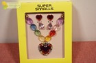 Super Smalls Heart Pendant Rainbow Necklace And Earrings Set