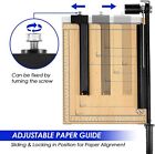 12 Inch Guillotine Paper Cutter  Heavy Duty Wood Guillotine Paper Trimmer